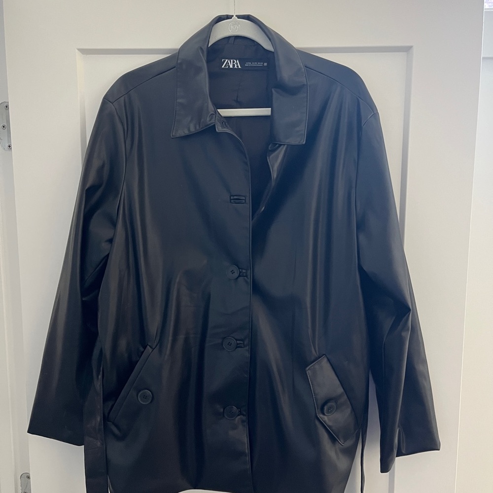 Zara leather jacket